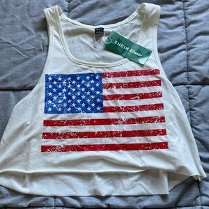 SHEIN American Flag Tank Top